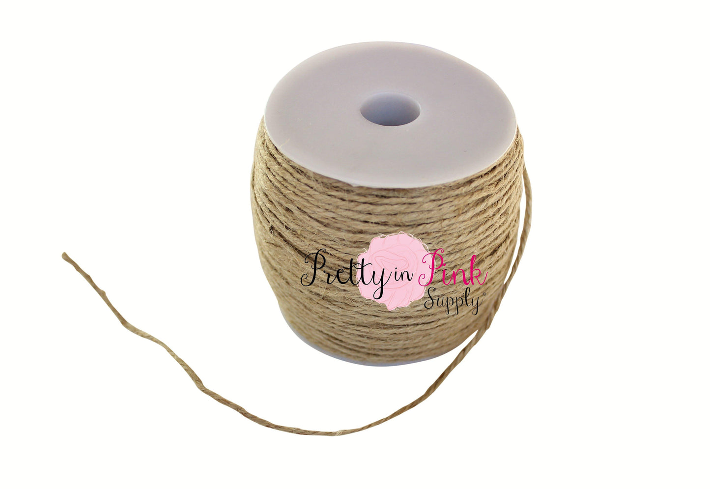 Natural Twine-2mm Hemp Cord - Pretty in Pink Supply