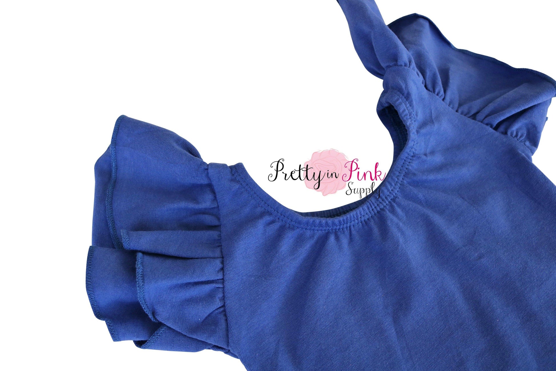 Short Sleeve Ballerina Leotard- ROYAL BLUE - Pretty in Pink Supply
