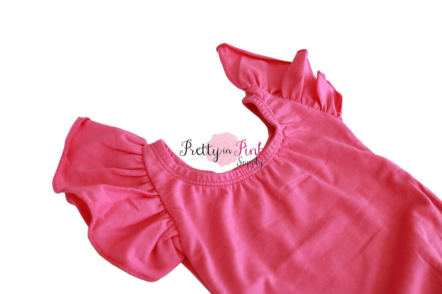 Short Sleeve Ballerina Leotard- HOT PINK - Pretty in Pink Supply