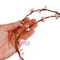 Double Layer Pink Beaded Twig Crown Wreath - Pretty in Pink Supply