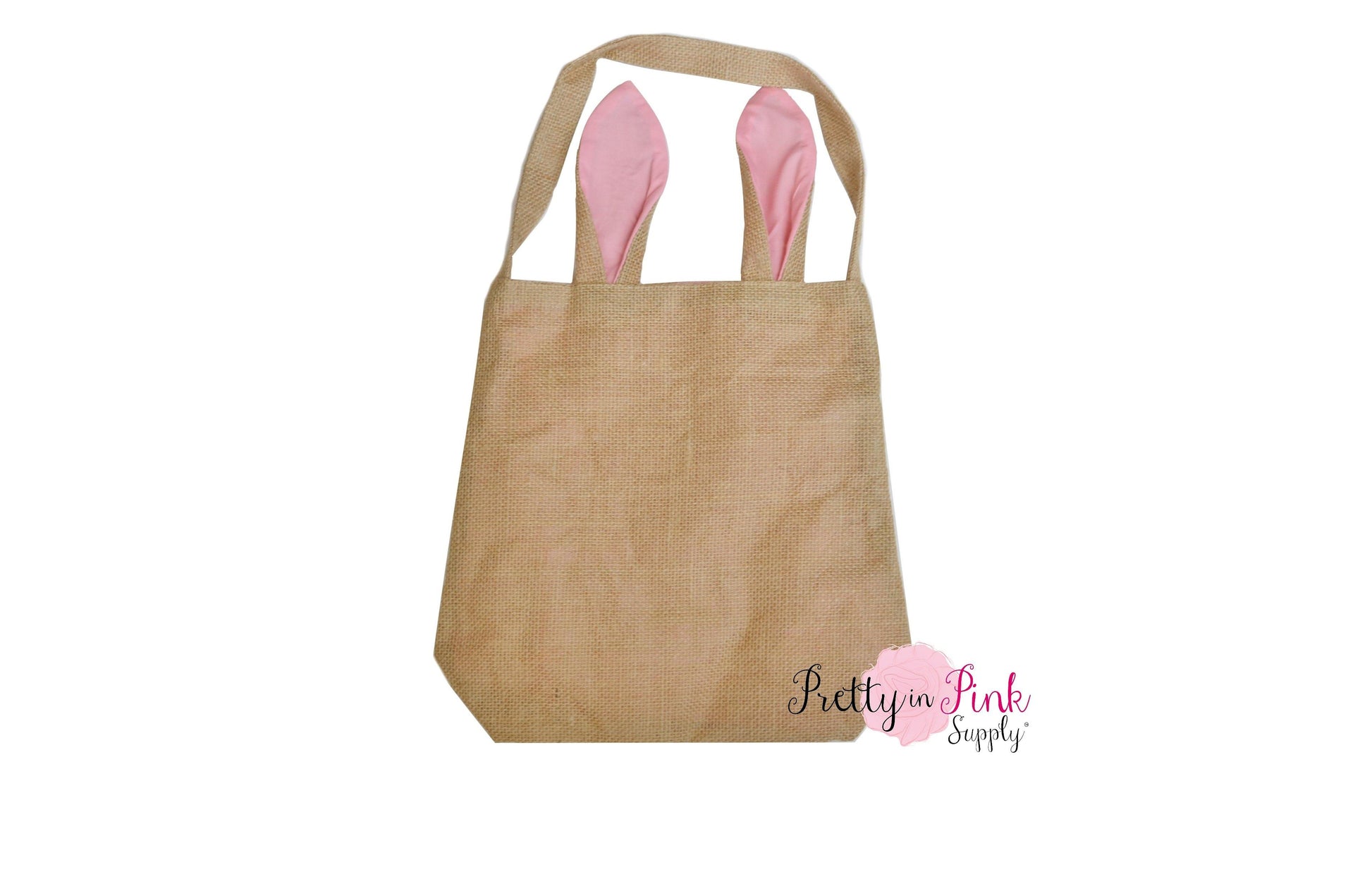 Bunny Ears Burlap Bags - Pretty in Pink Supply