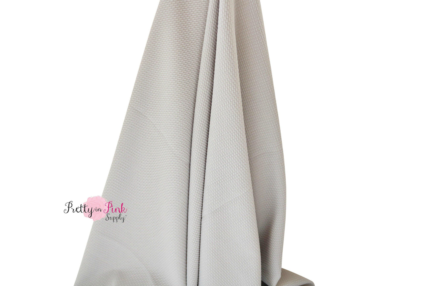 Light Gray Solid Stretch Liverpool Fabric - Pretty in Pink Supply