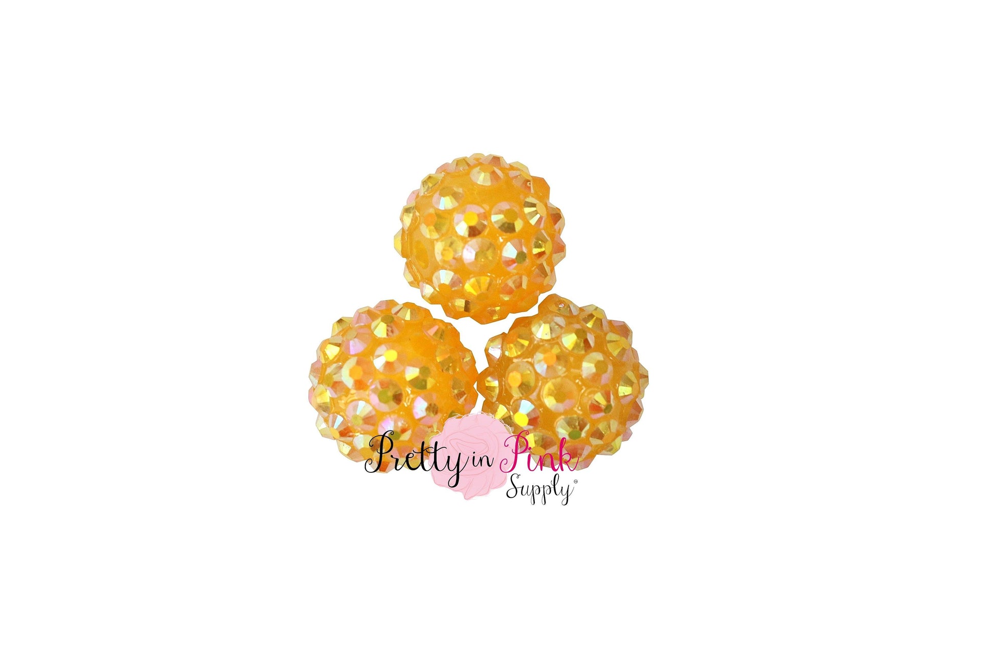 Yellow AB Berry Beads - Pretty in Pink Supply