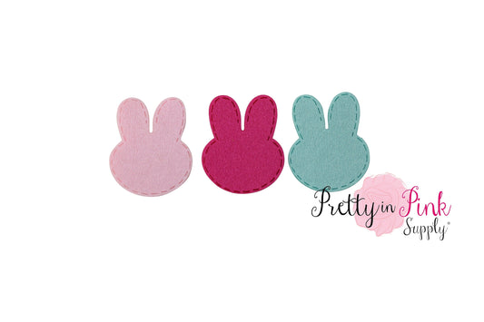 Nylon/Felt Bunny Head - Pretty in Pink Supply