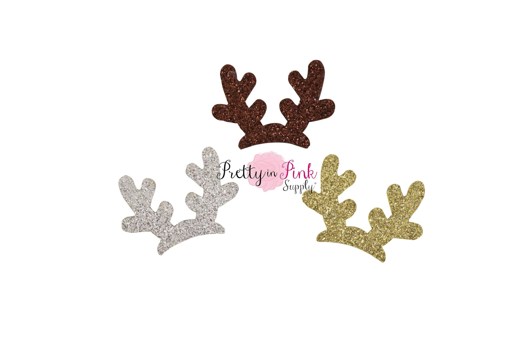 MINI Reindeer Antlers 1.5" - Pretty in Pink Supply