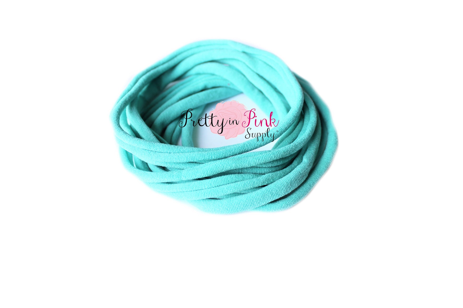 Aqua THIN Nylon Headband - Pretty in Pink Supply