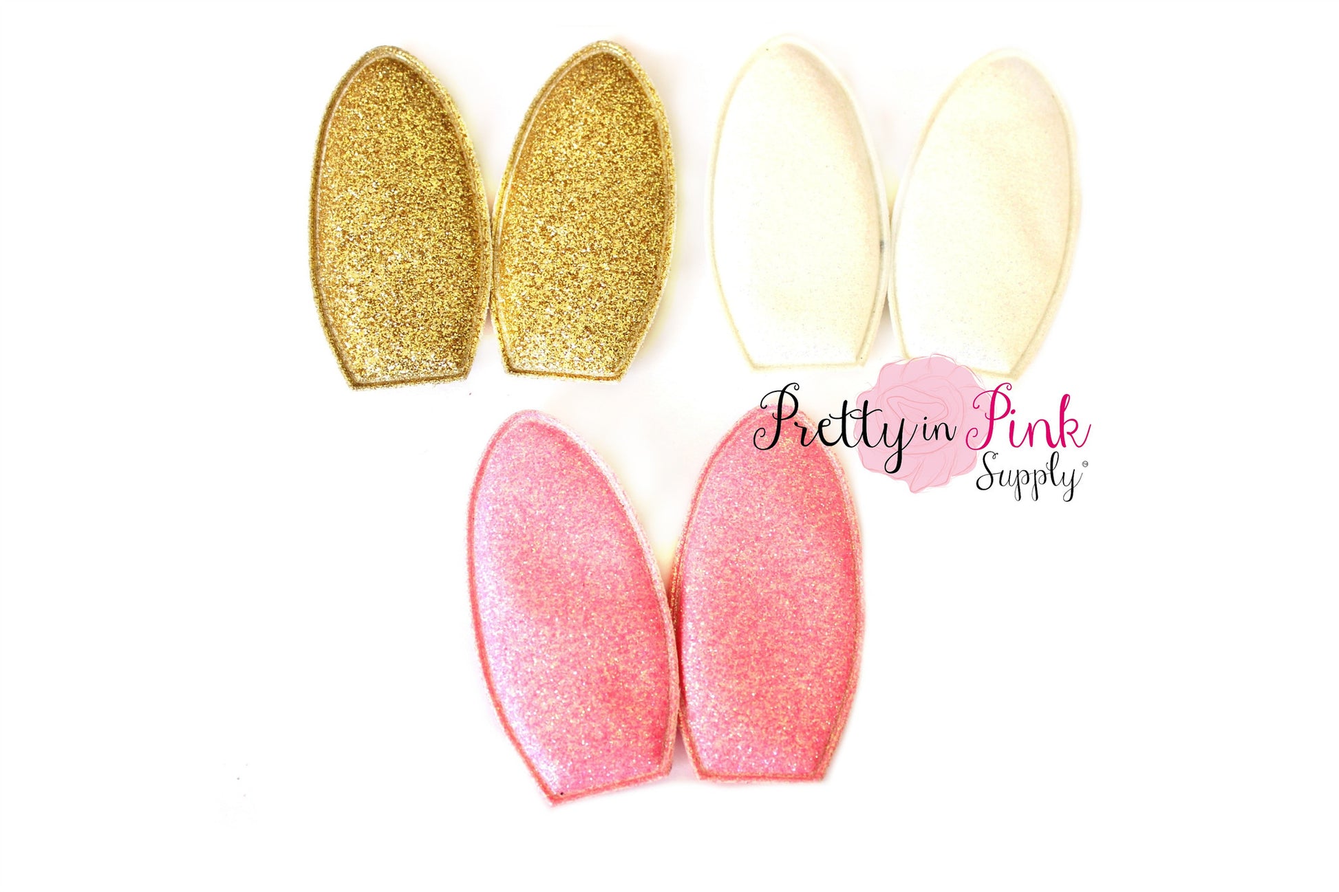 3" Glitter Bunny Ears - Pretty in Pink Supply