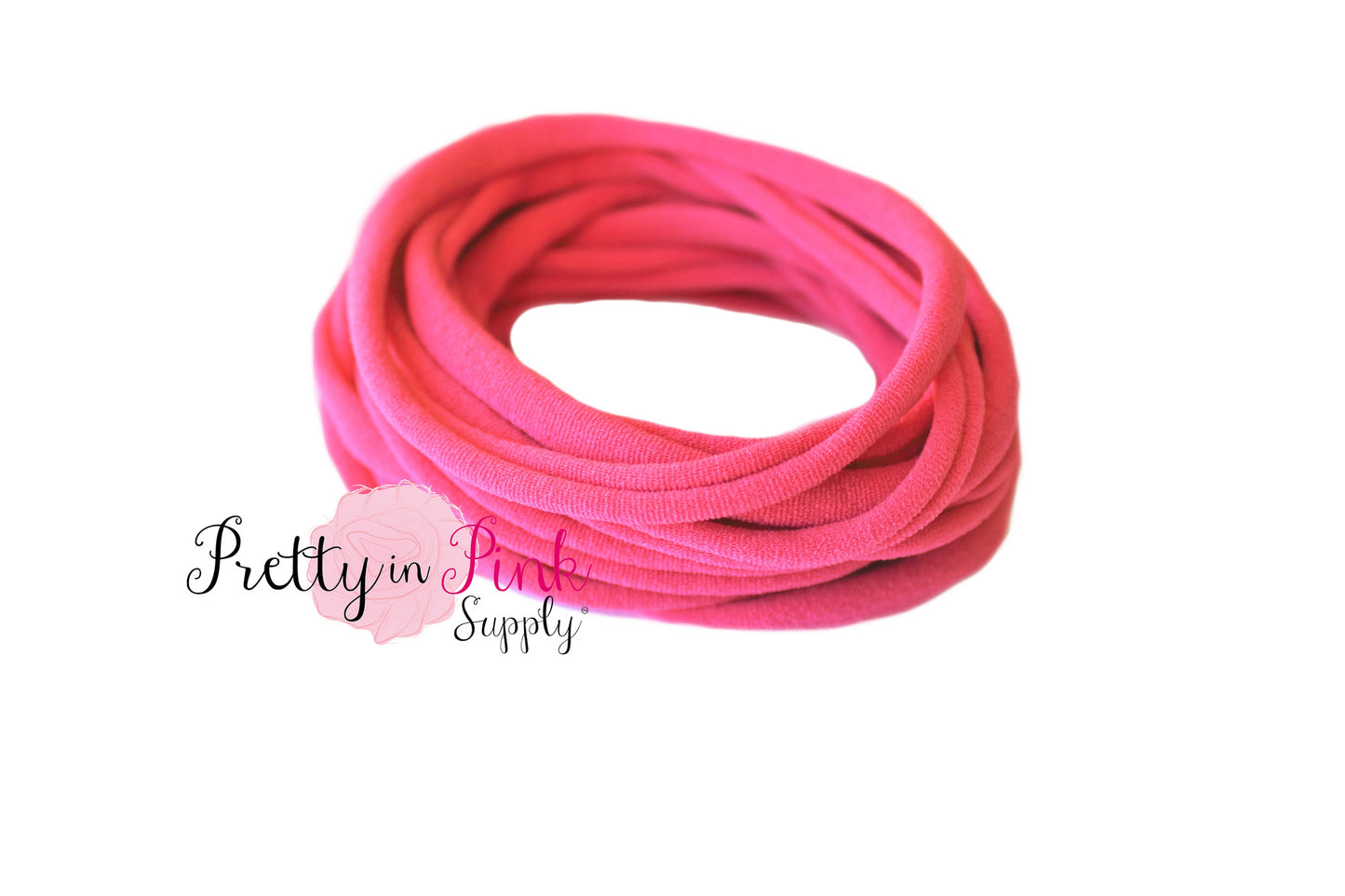 Hot Pink THIN Nylon Headband - Pretty in Pink Supply