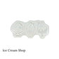 Ice cream resin mold on a white background
