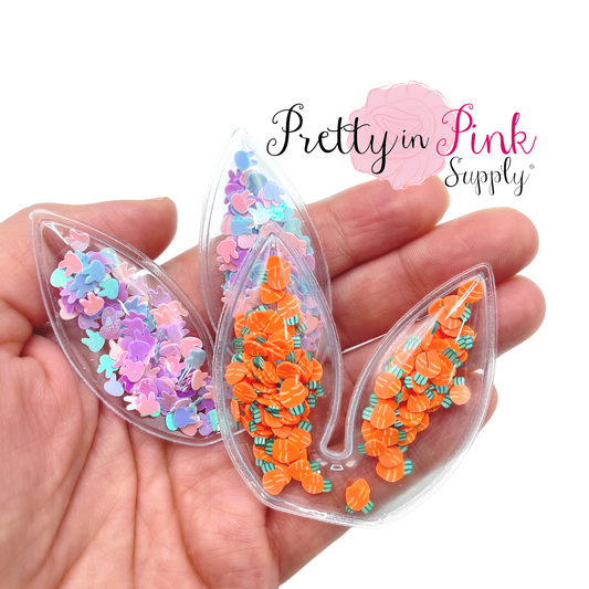 Inflated Bunny Ears | Confetti Shakers - Pretty in Pink Supply