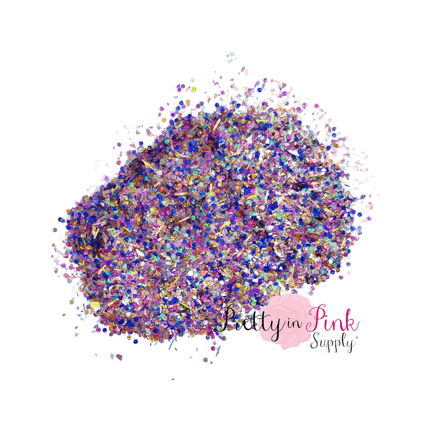 Blue Raspberry Snow Cone | Chunky/Fine Glitter Mix