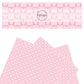 Plaid pink mouse faux leather sheet.