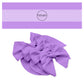 Tied spring Easter and Valentines Day solid color hair bow strips in lavender purple.