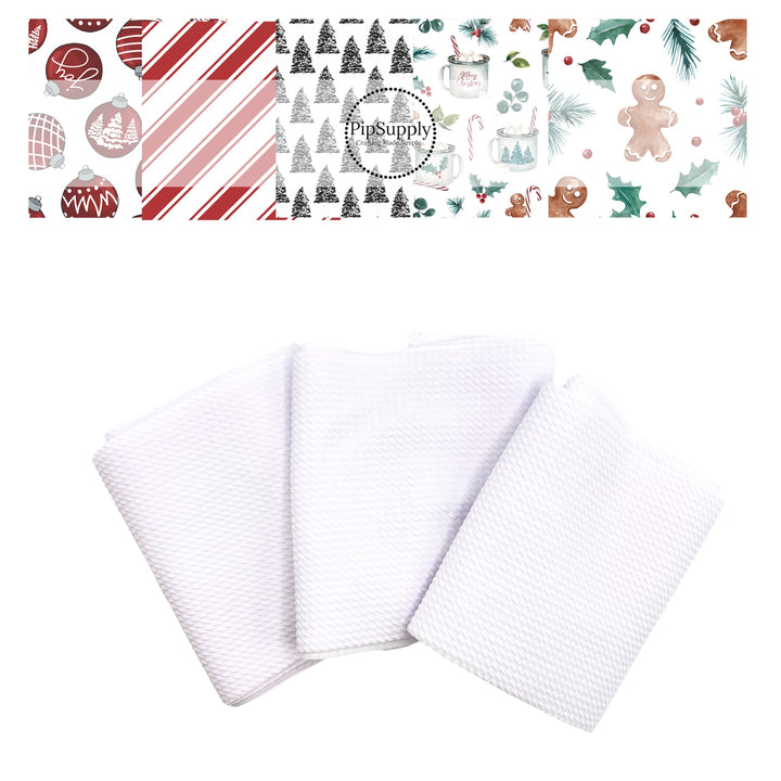 White Christmas Individual Strip Collection | Cate & Rainn | Liverpool Bullet Fabric