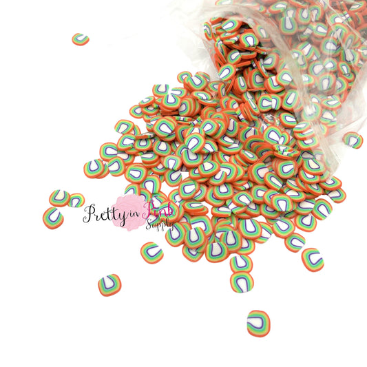 Rainbow | Confetti Loose CLAY SLICES | 1 OZ - Pretty in Pink Supply