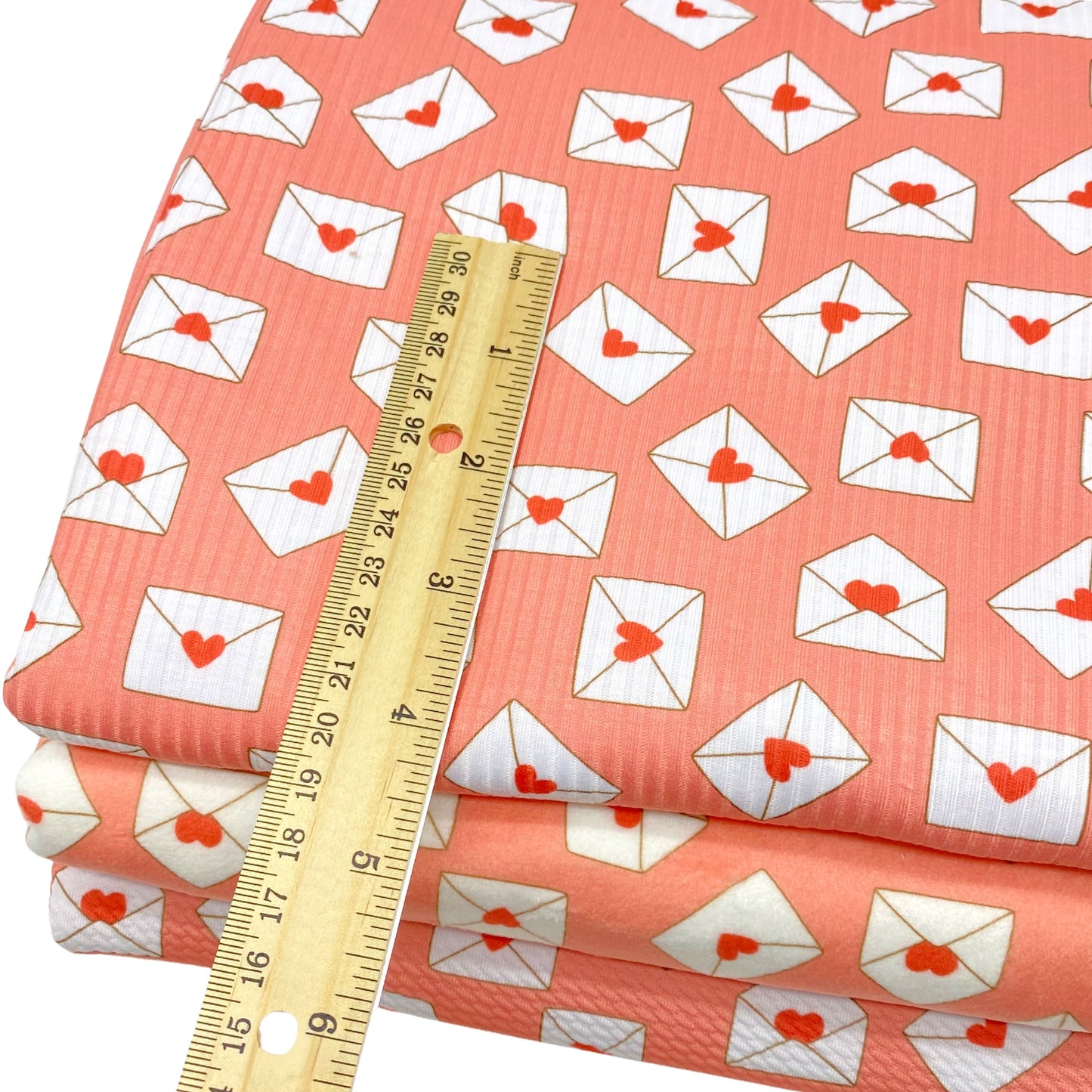 Love Notes | Hey Cute Design | Large Print Stretch Fabrics