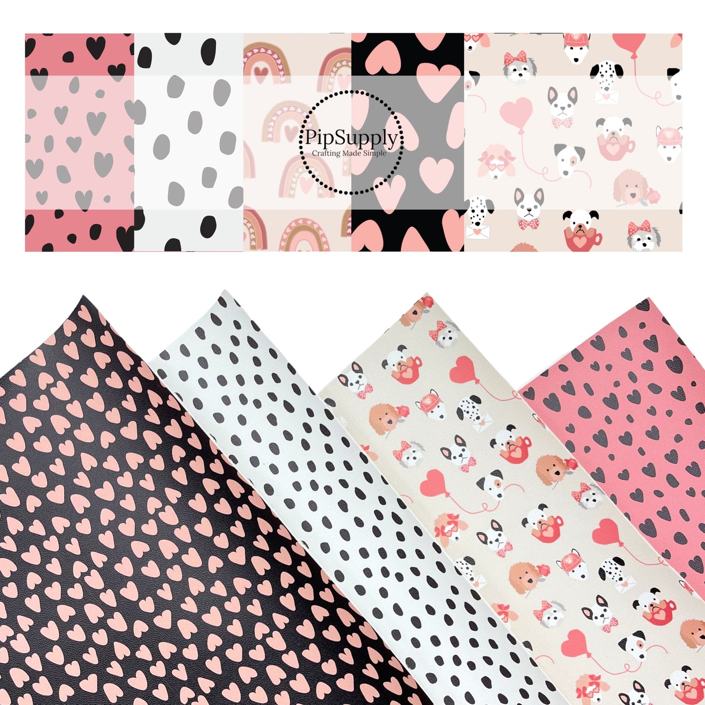 Love Struck | Hey Cute Design | Faux Leather Sheets