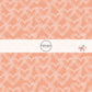 Light pink peach Fabric swatch with doodle hearts - Fabric by the Yard - Valentine's Day Fabric 