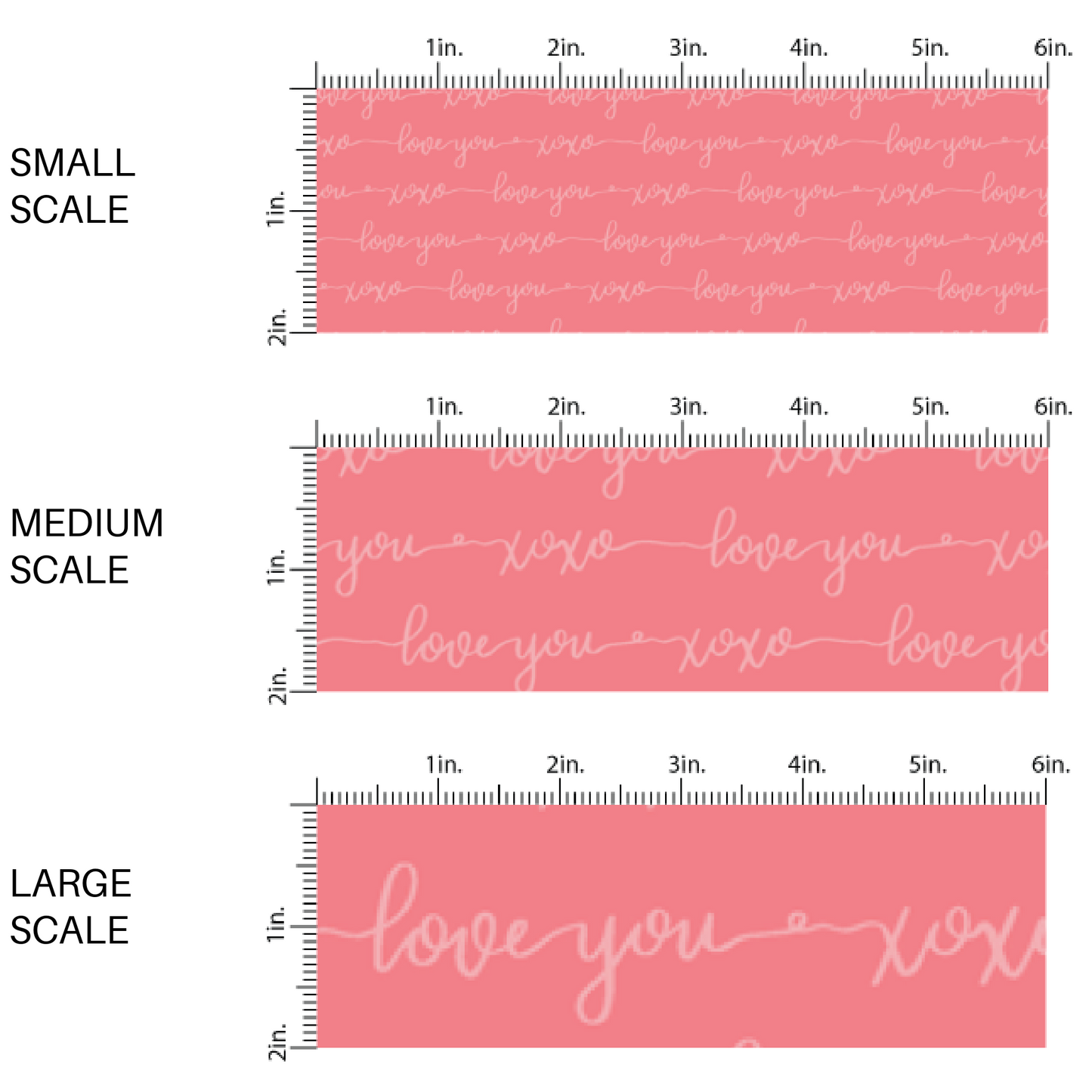Pink fabric pattern with white cursive lettering image guide - Fabric by the yard Valentine Pattern 