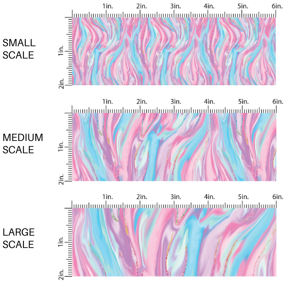 Purple, pink, and blue marble swirl fabric by the yard scaled image guide.