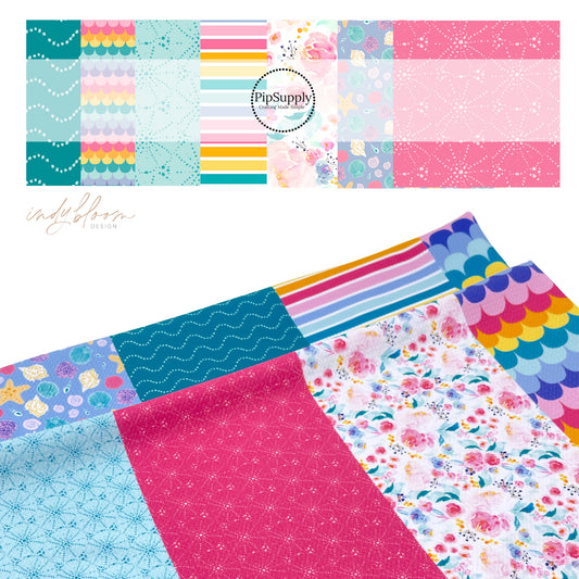 Mermaid Lagoon Strip Collection | Indy Bloom | Liverpool Bullet Fabric