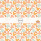Cream fabric by the yard with pastel mouse heads, bows, and stars.