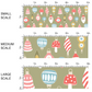 Christmas Fabric | Oranments on Olive | Olive Christmas