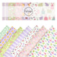 Pastel Bunnies Faux Leather Sheet