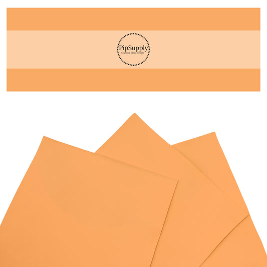 Light orange smooth solid faux leather sheets.