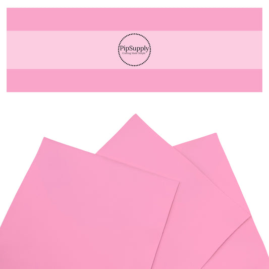 Soft bubble pink smooth solid faux leather sheets.