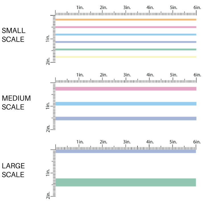 White Fabric Pattern with Pastel Rainbow Stripes - Fabric Pattern - Fabric Yards Scaling  