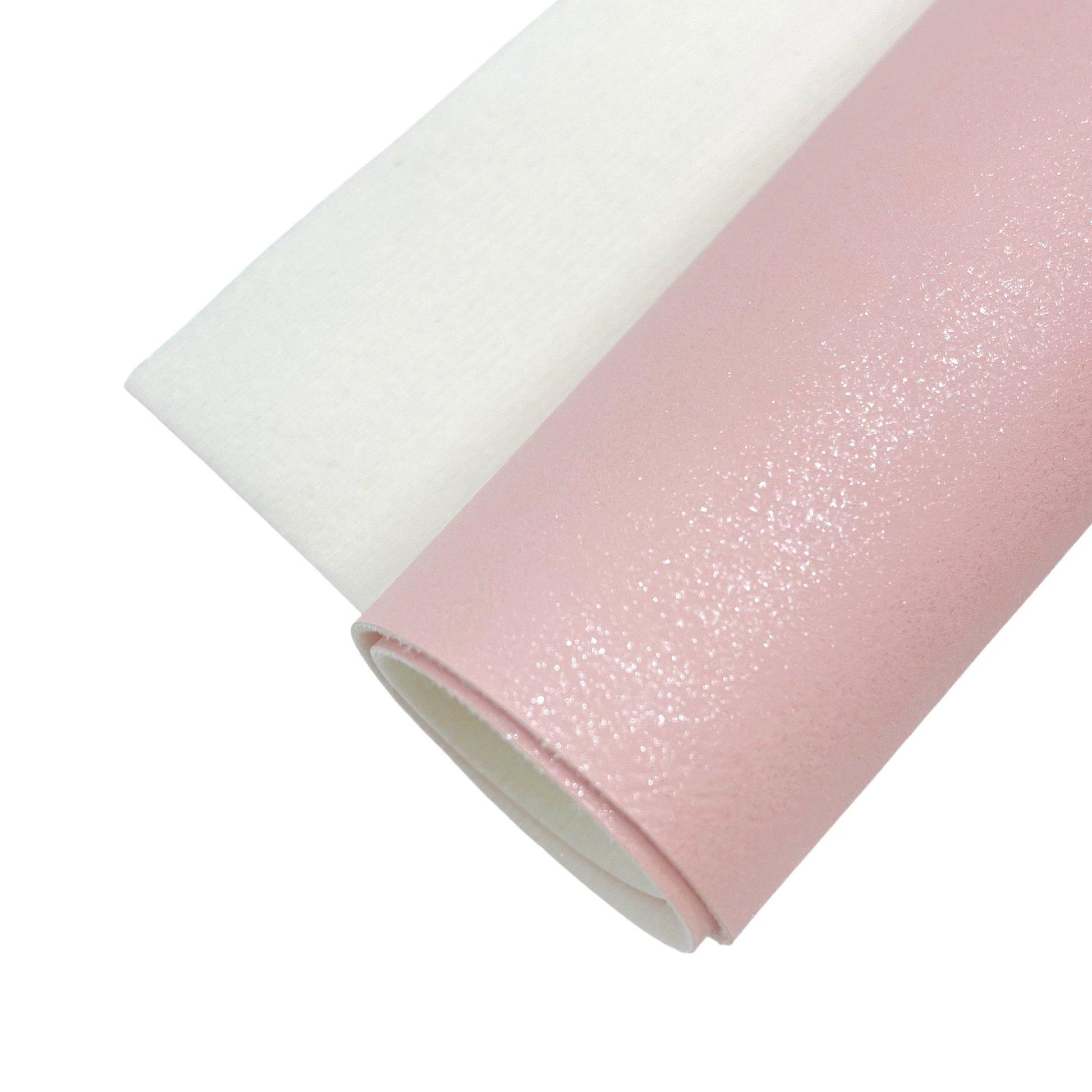 Pastel Shimmer Faux Suede Fabric Sheets - Pretty in Pink Supply
