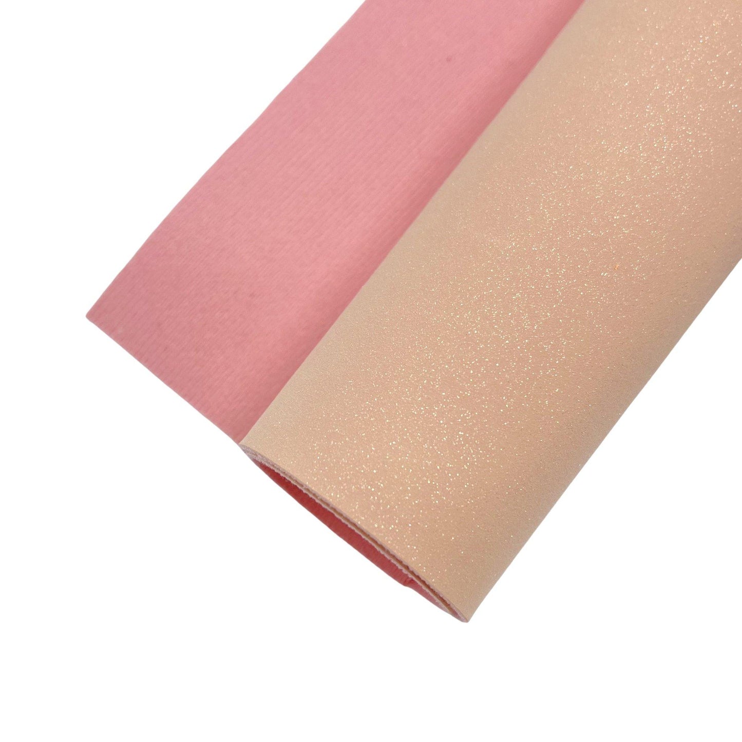 Pastel Shimmer Faux Suede Fabric Sheets - Pretty in Pink Supply