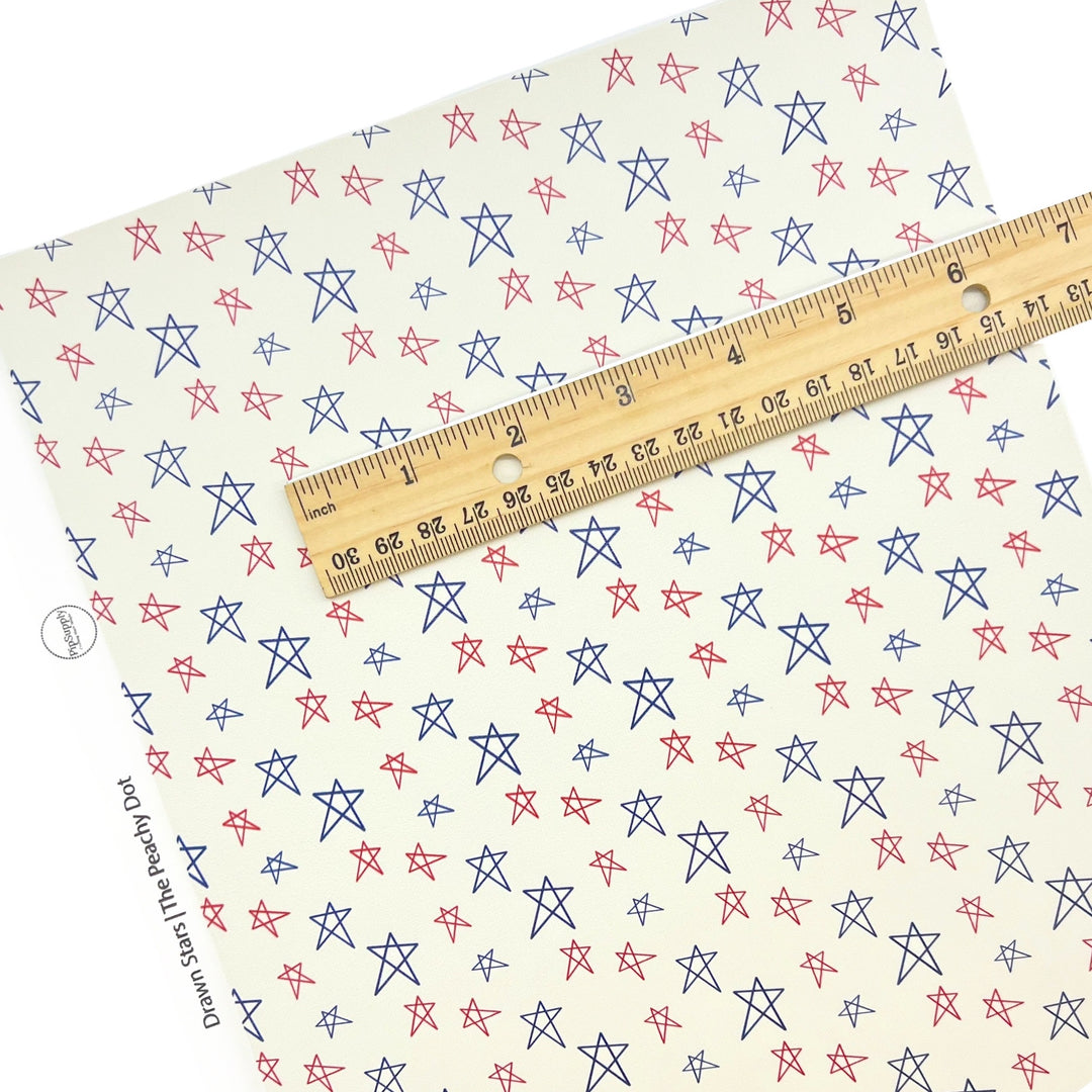 Patriotic | The Peachy Dot | Faux Leather Sheets