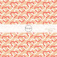 White and coral intertwined hearts on a peach fabric by the yard print