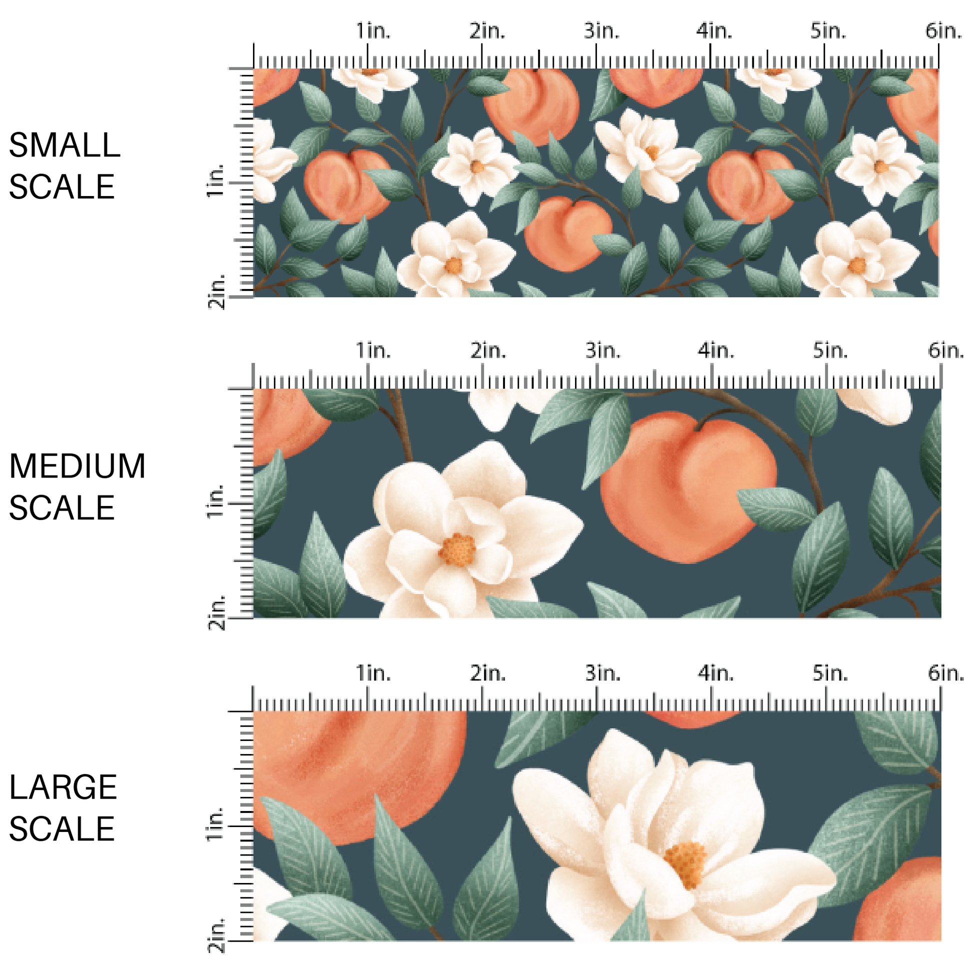 Peach, pink, and green flowers, peaches, dots, and gators on high quality fabric adaptable for all your crafting needs. Make cute baby headwraps, fun girl hairbows, knotted headbands for adults or kids, clothing, and more!