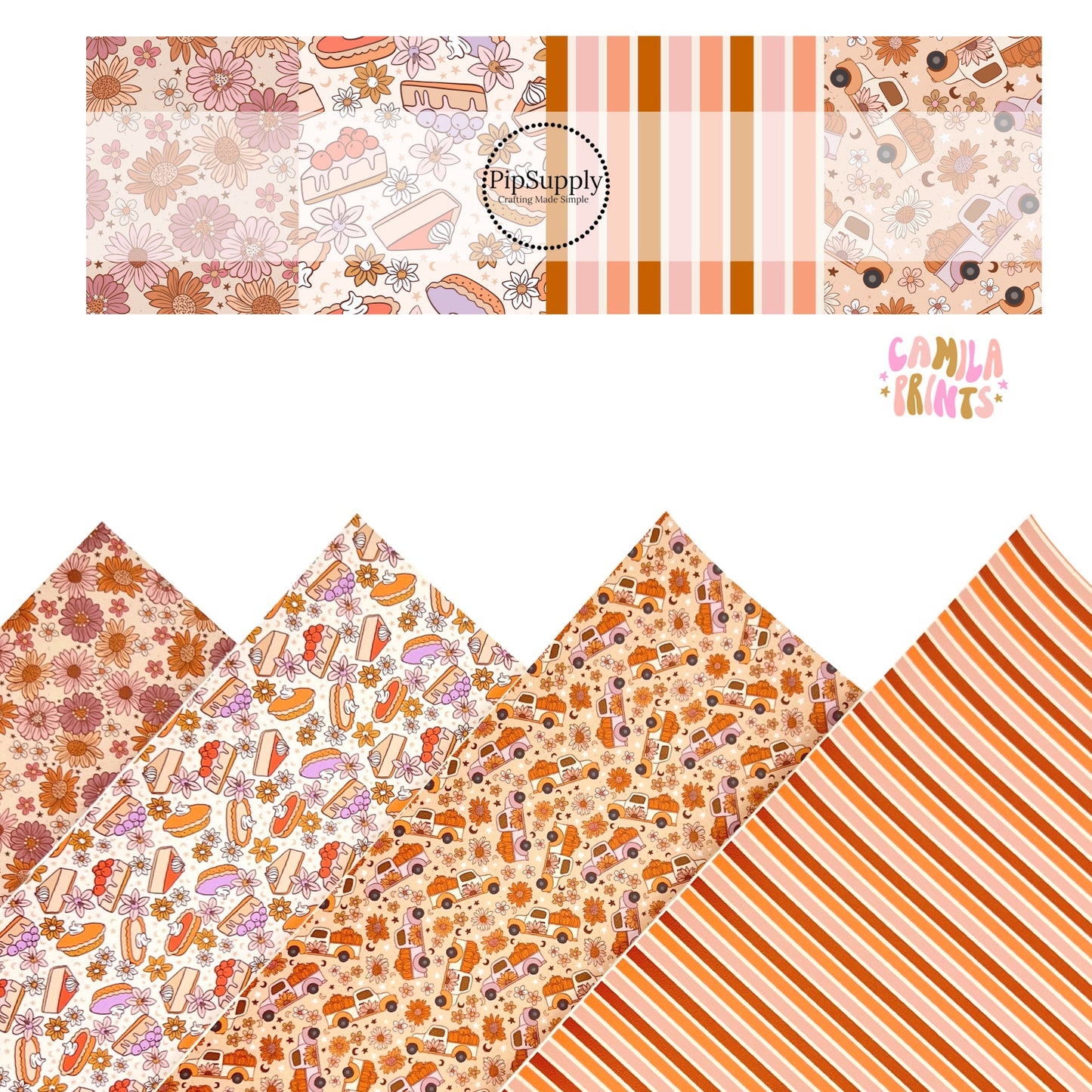 Pick of the Patch | Camila Prints | Faux Leather Sheets