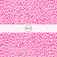 Bright Pink  leopard print fabric by the yard - Cheetah Print Fabric 
