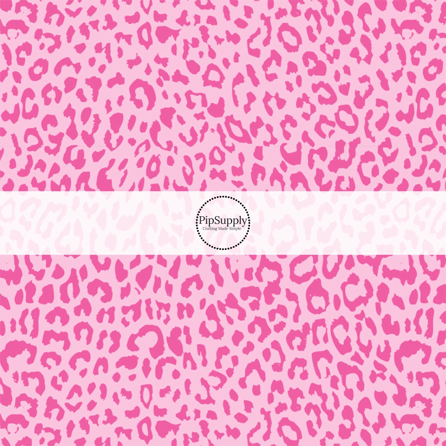 Bright Pink  leopard print fabric by the yard - Cheetah Print Fabric 