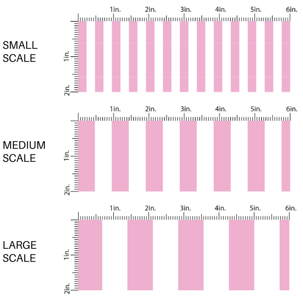 Pink and white pinstriped fabric by the yard scaled image guide.