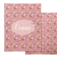 Juniper Row Valentine patterned thick minky blankets with customizable text area.