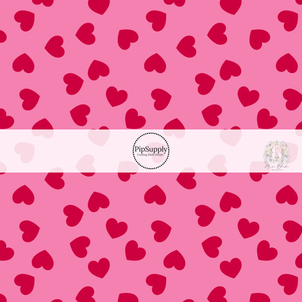 Love Hearts Pink & Red Ribbon- 1 1/2 Inch x 10 Yards on Jampaper