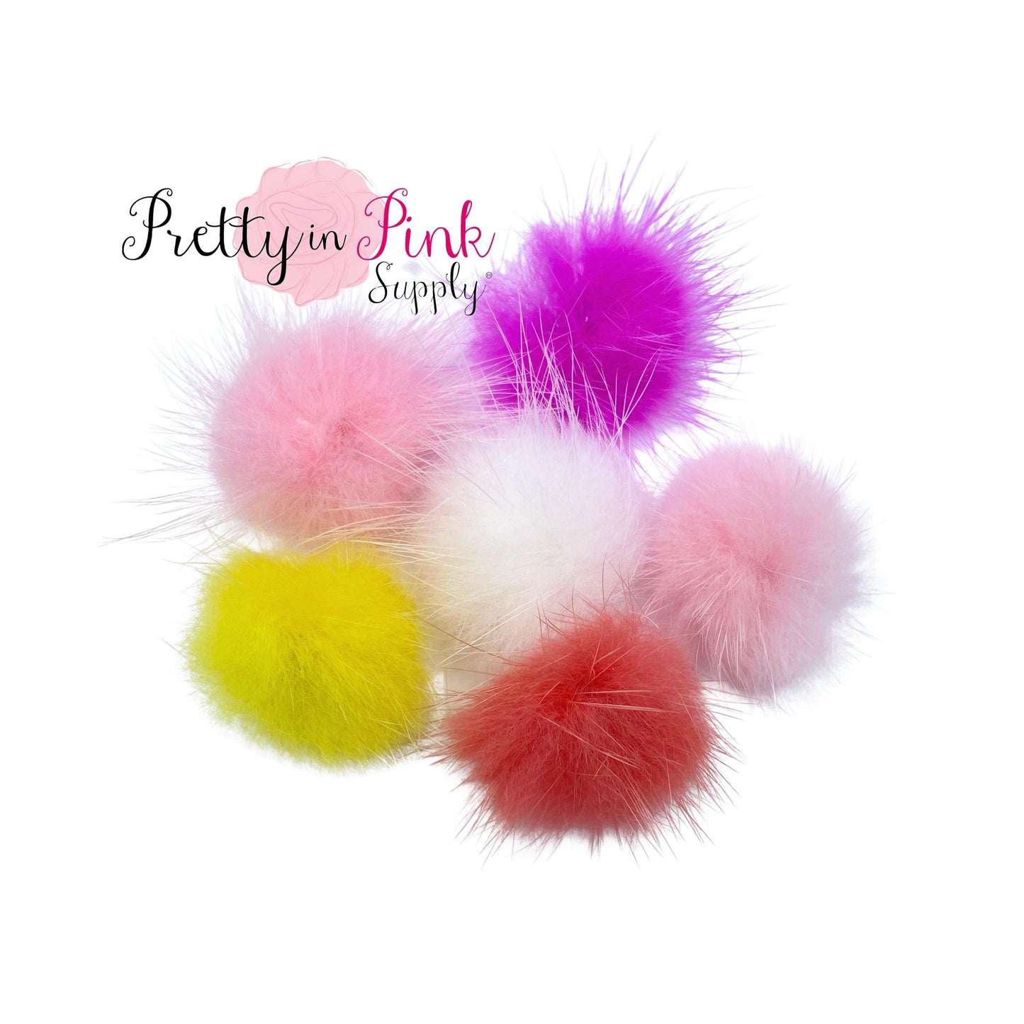 Mini Fur Ball | Pom Pom Puff - Pretty in Pink Supply