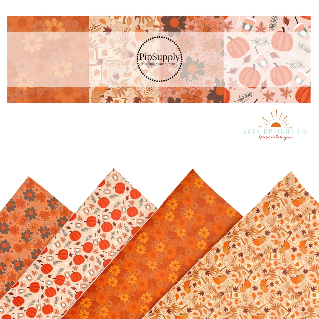 Pumpkin Spice | SKYY Designs Co | Faux Leather Sheets