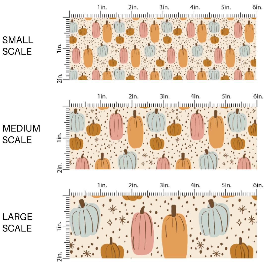 Floral Fields and Pumpkins | Indy Bloom | Fabric By The Yard