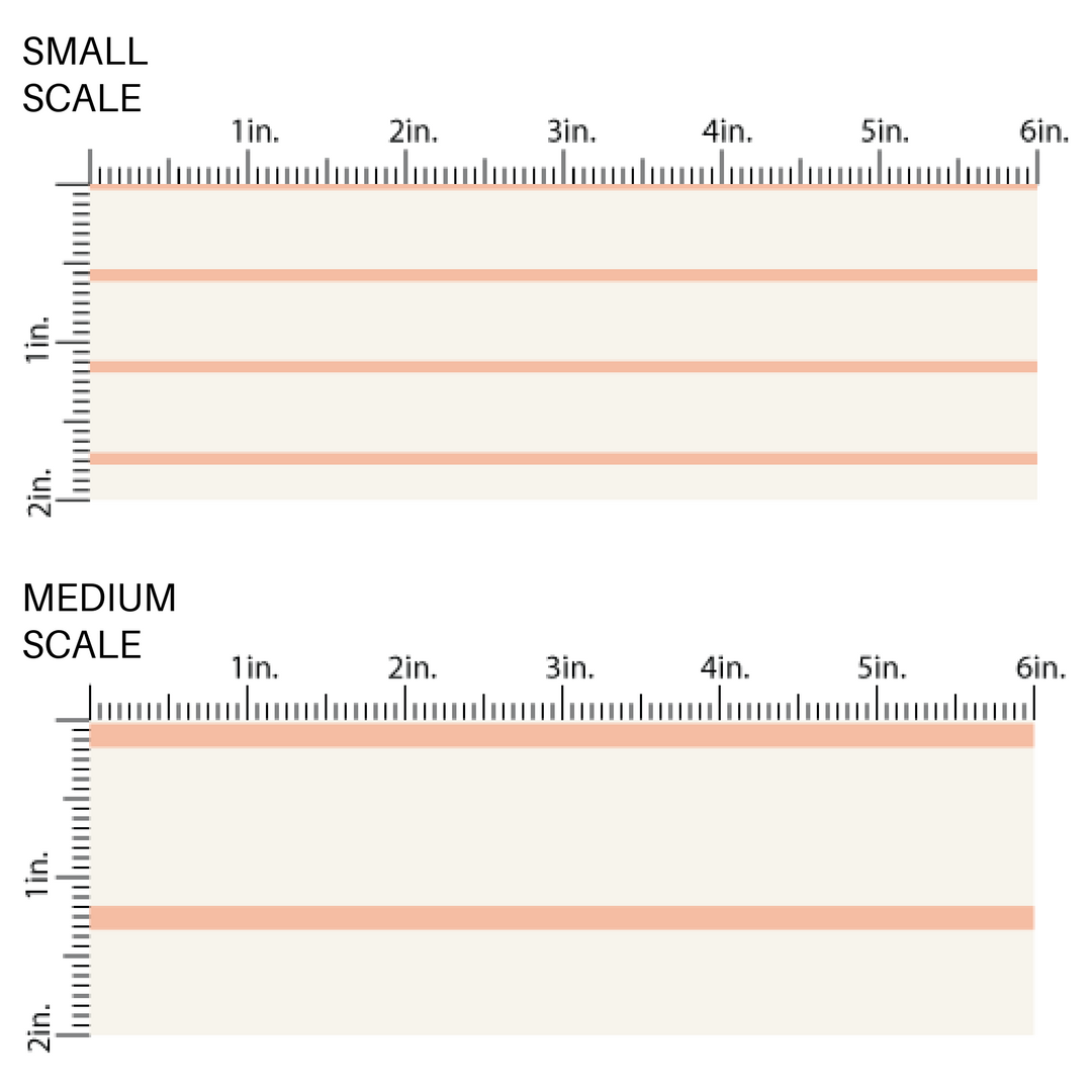 Cream colored image guide with peach colored thin stripes