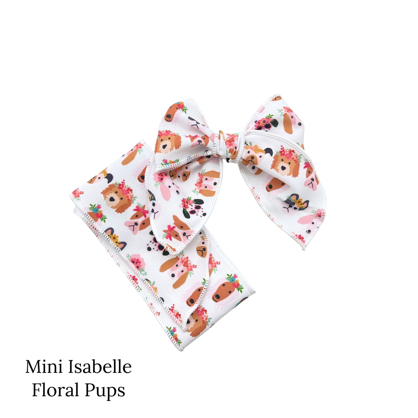 Pups and Daisies | Hey Cute Design | Bow Strips