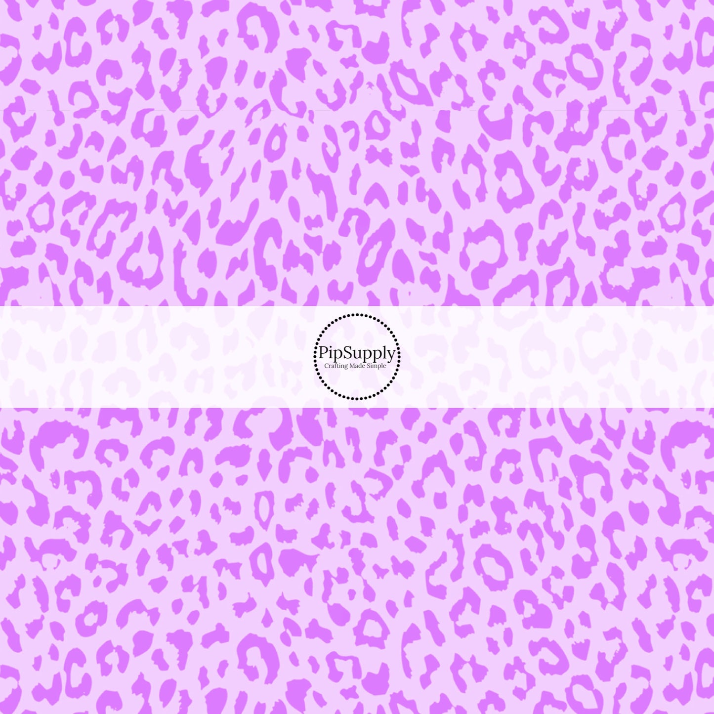 Purple leopard print fabric by the yard