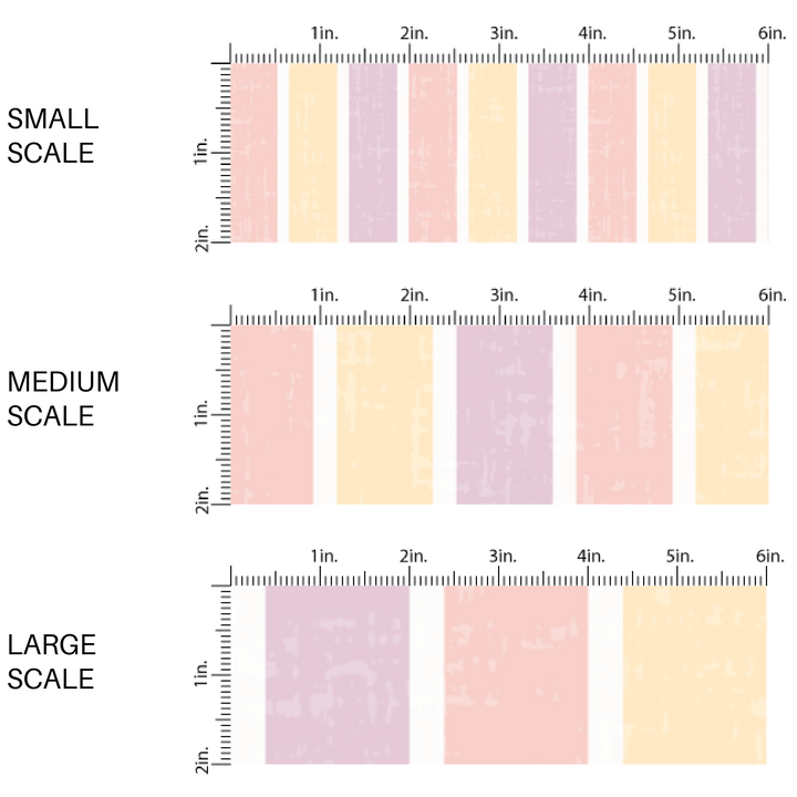 Pastel pink, yellow, and purple striped fabric by the yard scaled image guide