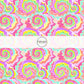 Neon rainbow colored fabric by the yard with a tie dye print